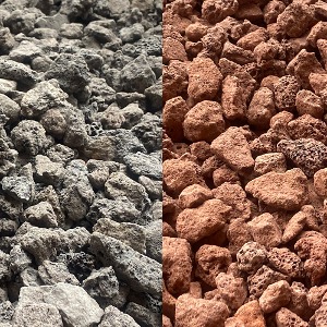 송이자갈 레드 블랙 10kg  현무암 화산석 1~2cm